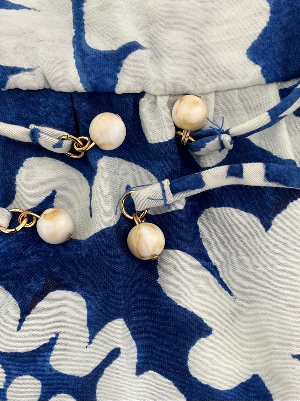 H&M Blue and White Printed Tiered Maxi Dress - Picture 5 of 5